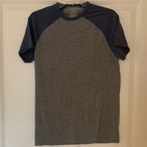 Abound Grey Body with Navy Raglan Short Sleeve Tee